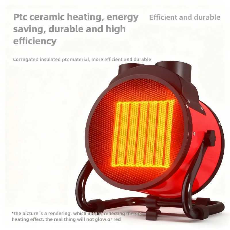 Portable Electric Heater Hot Air Blower 2000W Adjustable Radiator Fan Heater for Office Home Room Warmer Low Energy Consumption Y251113