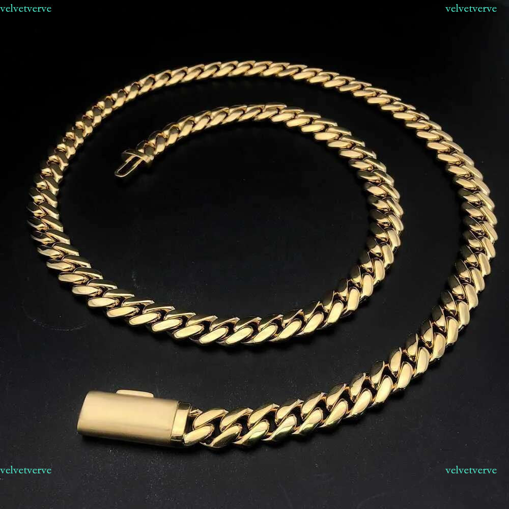 Factory Custom New Arrive 22 Inches 10mm Real S Sier 10k 14k Gold Miami Cuban k Chain Necklace for Women Men very nice