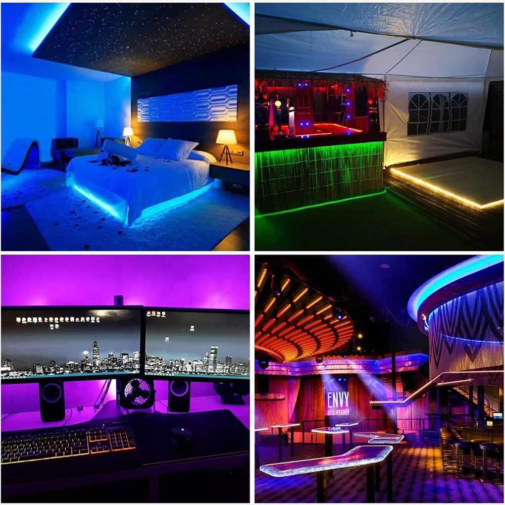 DC5V/12V WS2812B addressable LED strip 5050 RGB LED strip WS2812 smart LED light black/ white PCB waterproof IP30/IP65/IP67 W251112