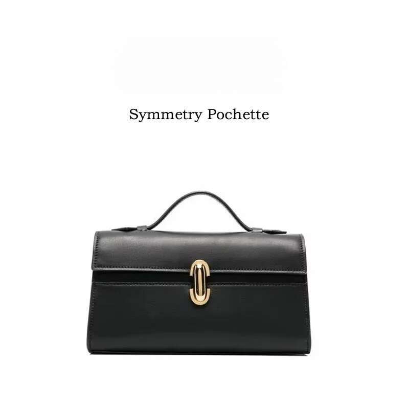 SAVETTE Symmetry Pochette Tote Women Top Handle Bags Genuine Leather Suede Solid Color Simple Handbag Square Bag 251113