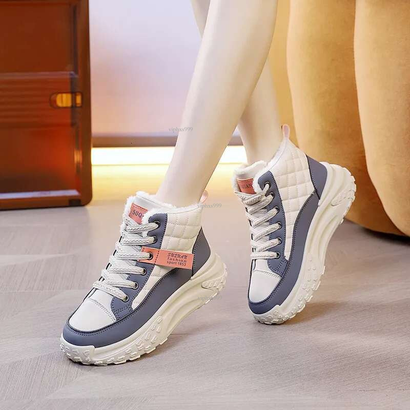 New Free Shipping Designer Shoes Designer New High Top 2025 Winter Warm Cotton With Veet For Casual Ins Korean Board Shoes Women's Trend K6705
