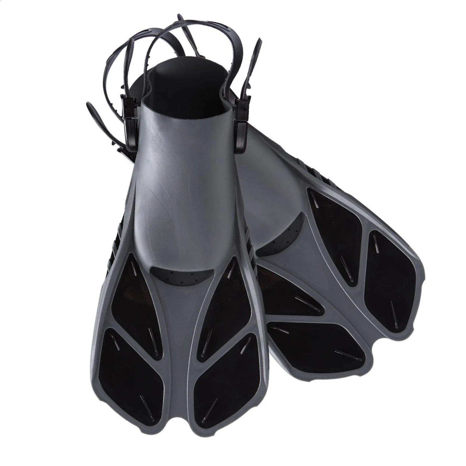 Flippers Short Adjustable Swim Fins Scuba Diving Fins Short Men women Snorkel Swimming Fins Kids Flippers Equipment Set 250411