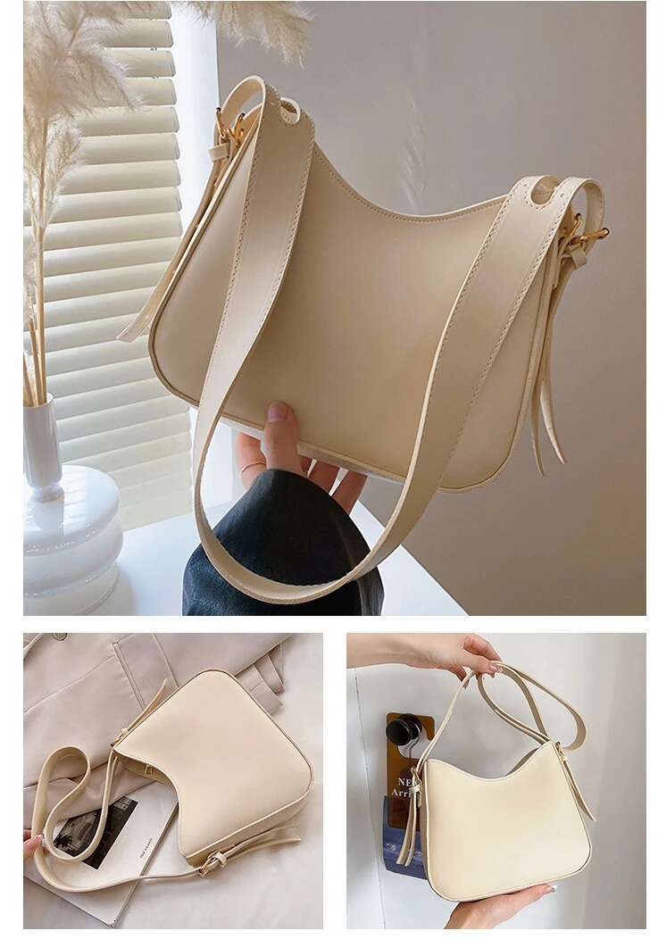 Shoulder Bag Casual Underarm Daily Bags For Home-Work Traffic PU Leather Ladies Bankettas Business Crossbody Bag