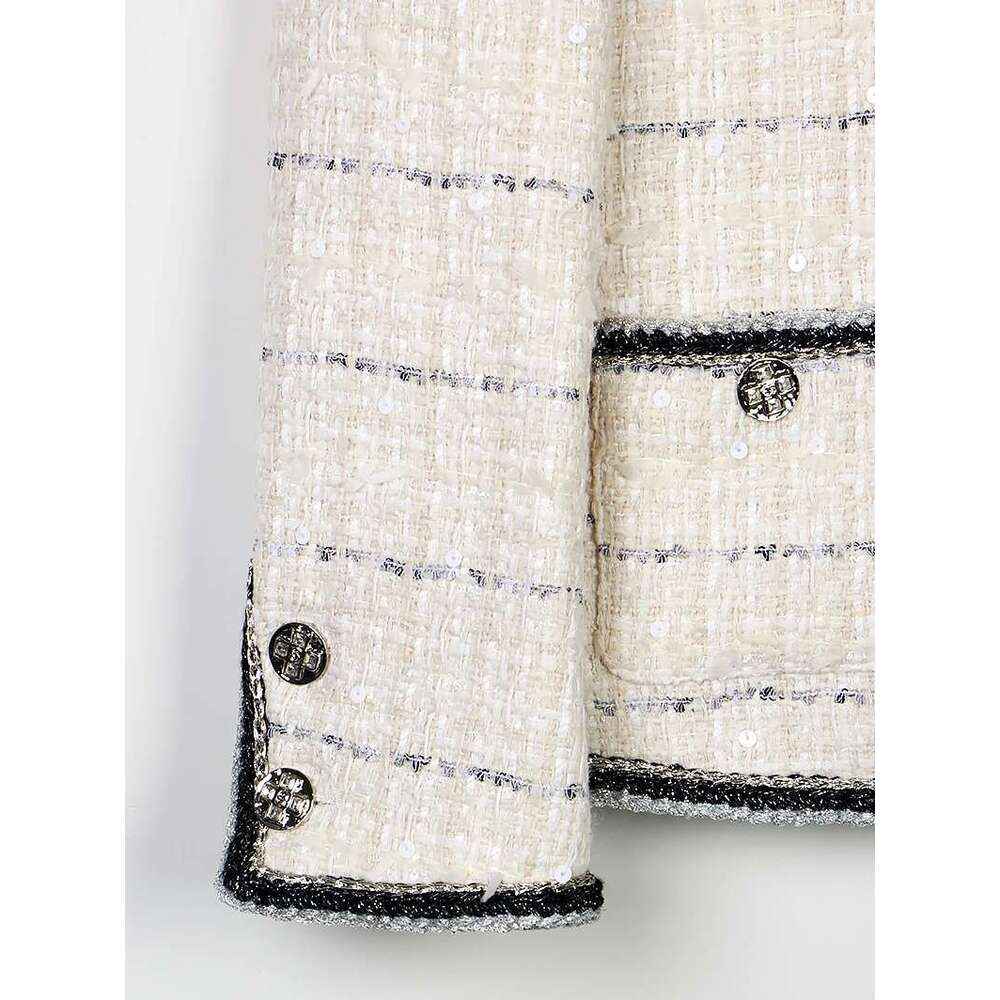 Designer Clothes 2025 New Style Fashionable, Elegant And Comfortable Tweed Jacket French Light High-End Age-Reducing Top