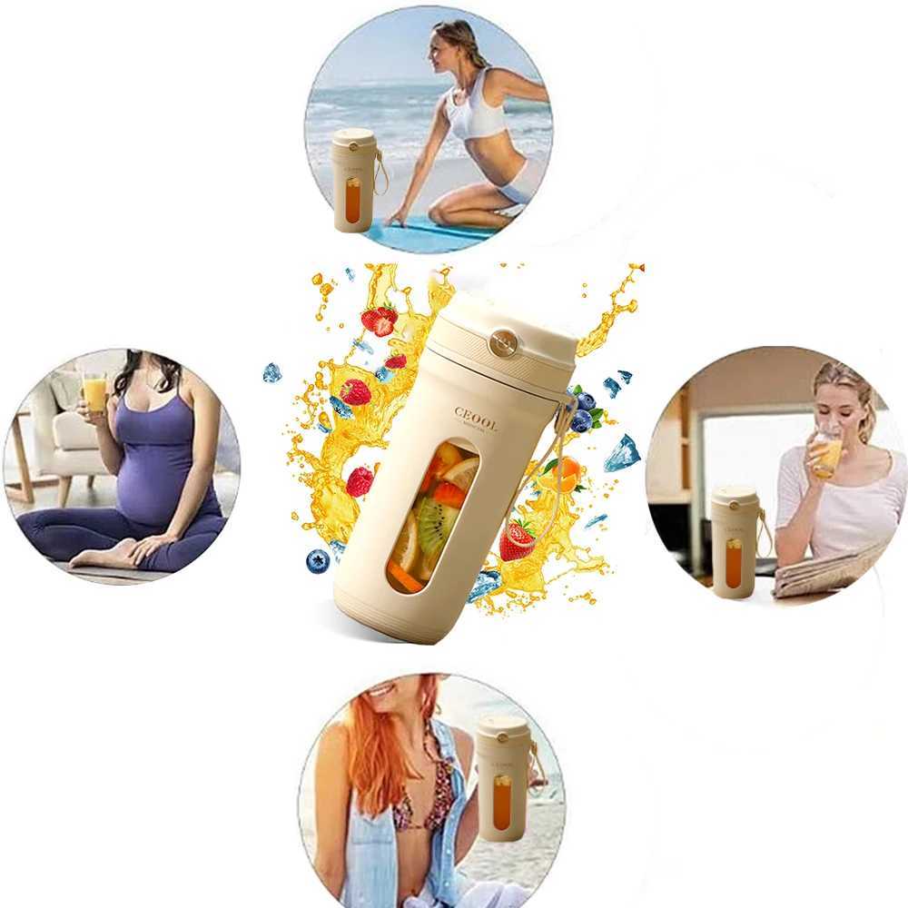 10 Blades Electric Portable Blender 350ML Juicer Fruit Mixers USB Rechargeable Smoothie Juicer Cup Squeezer Juice Maker C251113