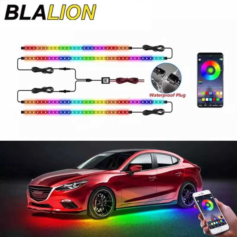 LED Car Bottom Strip Lights RGB Flexible Waterproof Strip Underbody Light For Remote/APP Control Exterior Underbody Decorative W251112