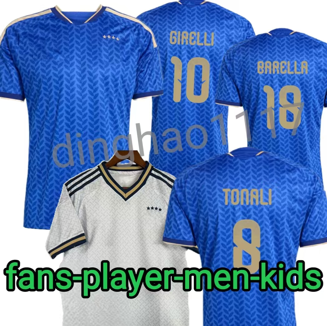 Maglia italia soccer jerseys 2026 2027 home away 25 26 27 ITALYS football shirts tonali women adult kids kit fans player short sleeve top quality GOALKEEPER