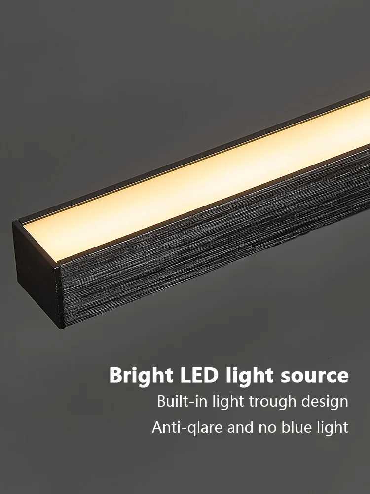 Long Aluminium Modern LED Ceiling Light Creative Design Ceiling Lamp Indoor Lighting Fixture Hallway Balcony Aisle Office Lustre W251112