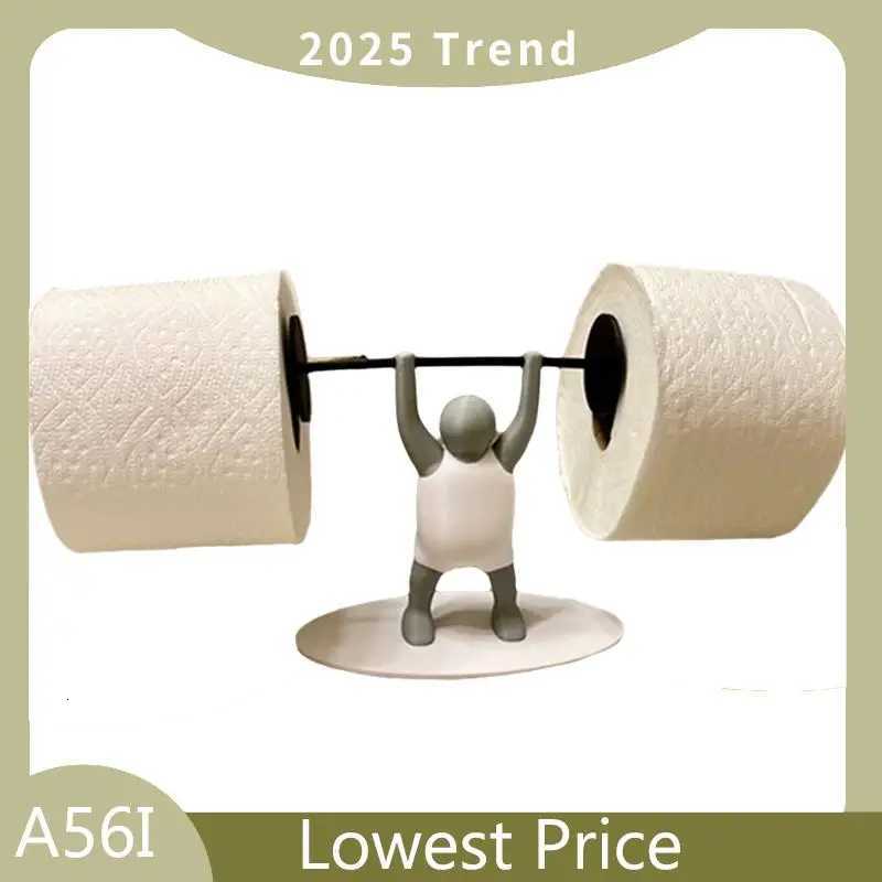 ABDD Fitness Weightlifting Man Toilet Paper Holder Intere Bathro Decoration 3D Printed Paper Holder Y251112
