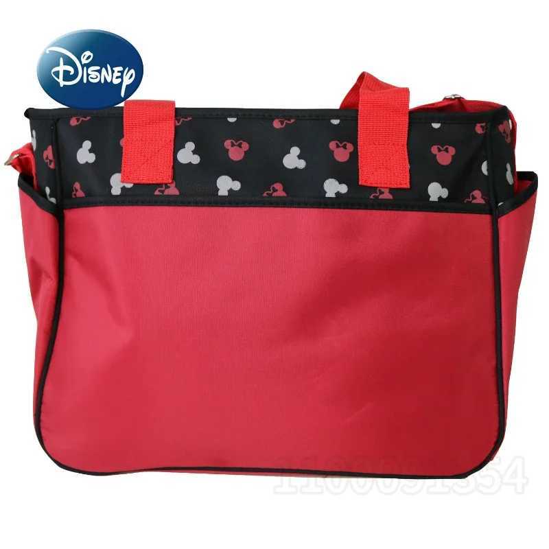 Disney Mickey New Diaper Bag Handbag Cartoon Cute Fashion 2-piece Baby Bag Large Capacity Multi Functional Baby Diaper BagXJ250412