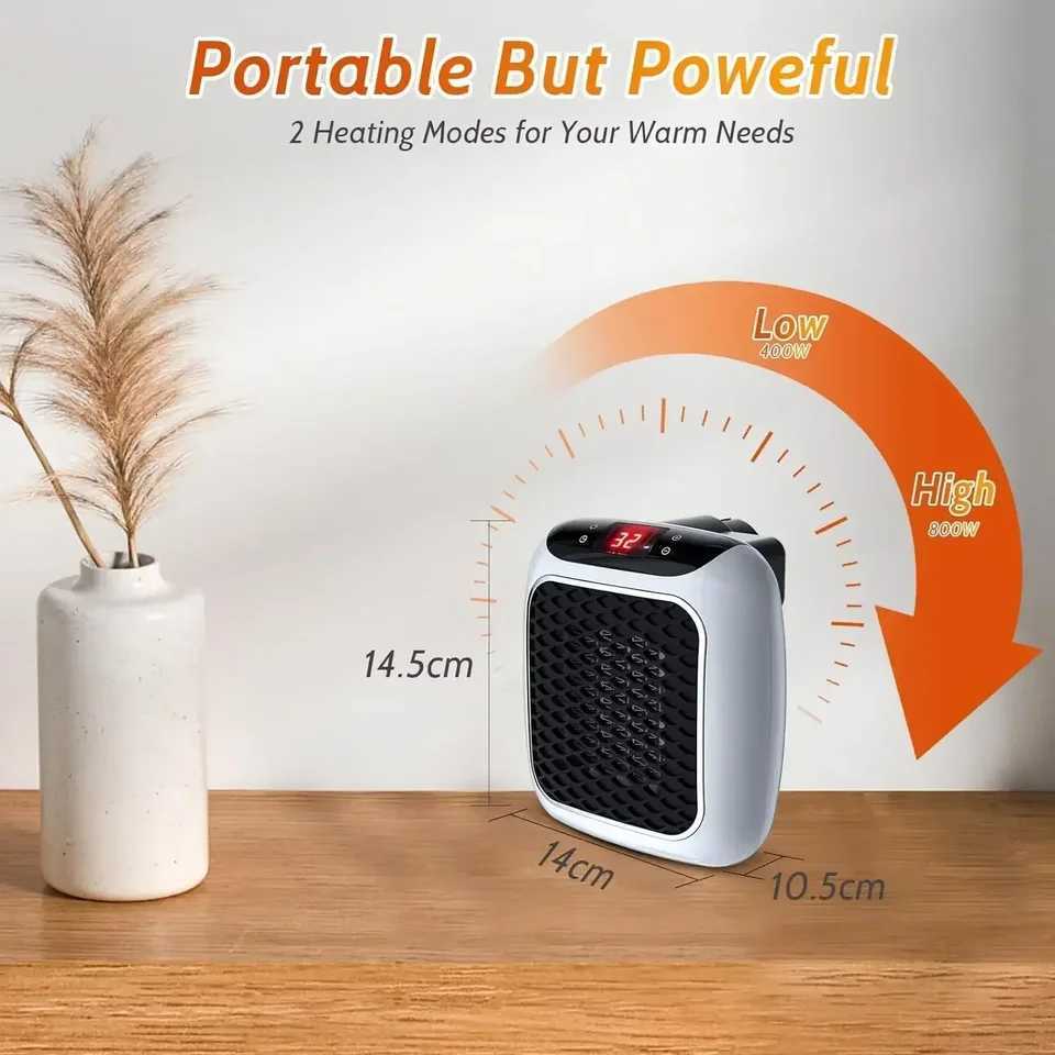 Portable Mini Heater for Home Bedroom Office Remote Control Electric Heater Low Consumption Vertical Heating Fans Warmer Machine Y251113