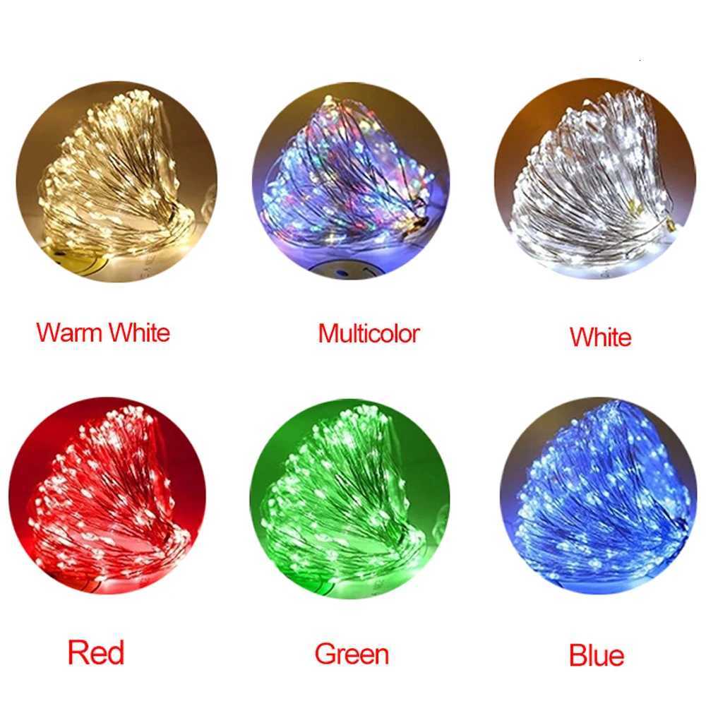 Led Fairy Lights USB Operated 8 modes LED Copper Wire String Lights IP65 Waterproof Garland DIY Christmas Wedding Party Decor M251113