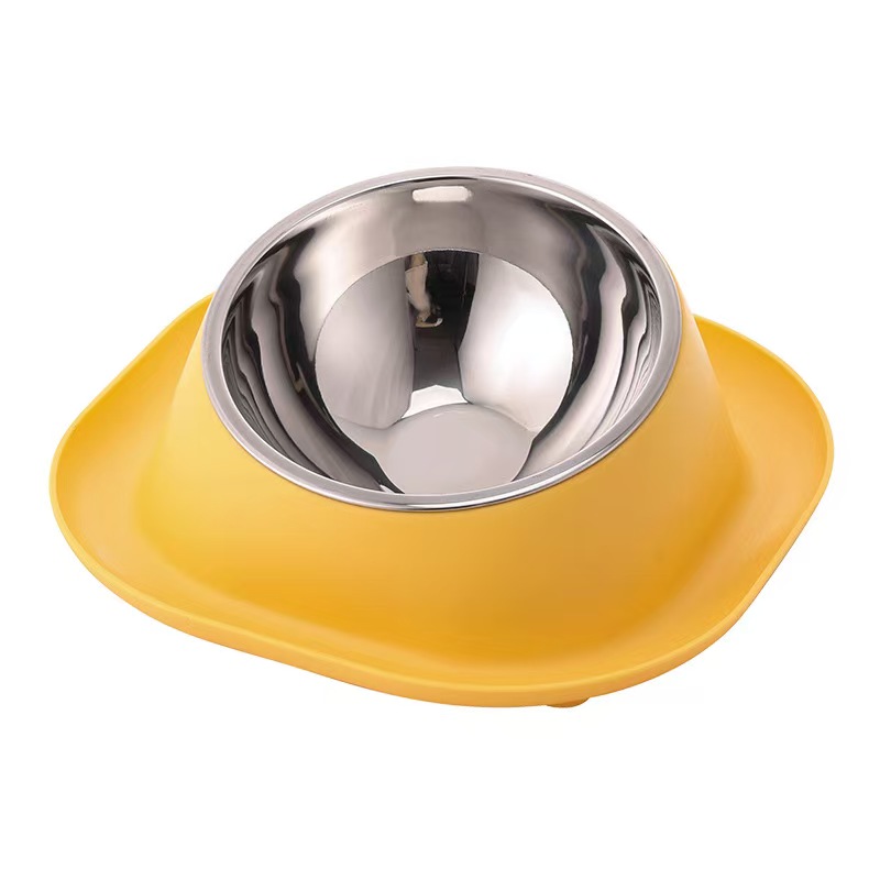 H1425 Puppy food bowl with one-piece design, non-slip base to protect puppy's neck, combines eating and drinking in one.