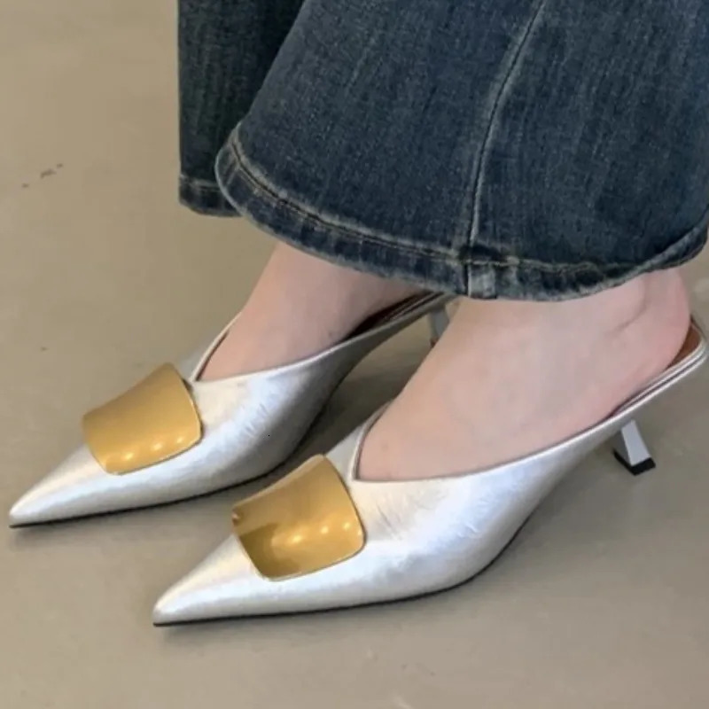 Womens Sandals Summer Fashion Casual Mules Closed Toe Comfortable Open Heel Wear-resistant Zapatos De Mujer 251110 - view 5