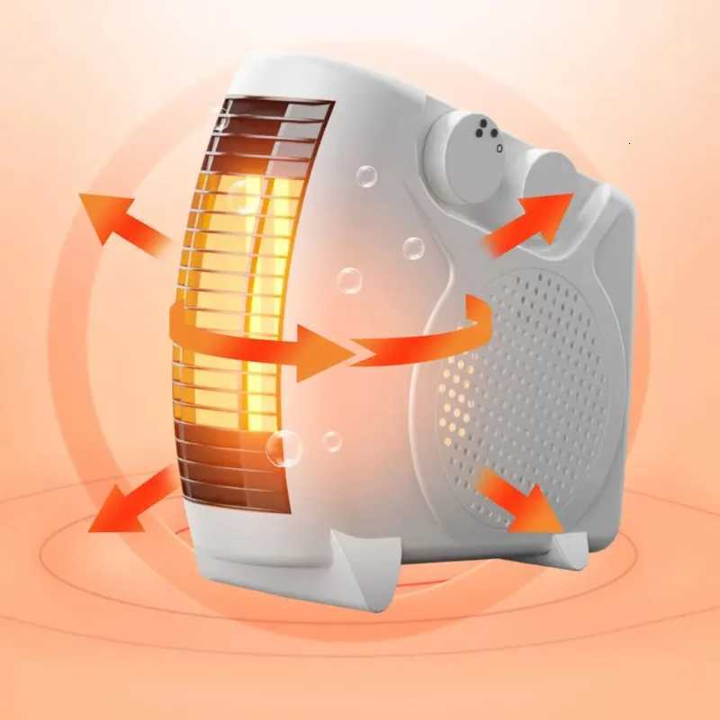 220V Winter Warmer Household Desktop Electric Heater Fan 3 Gear Adjustable Warm Air Blower Ripple Heating Machine Bedroom Office Y251113