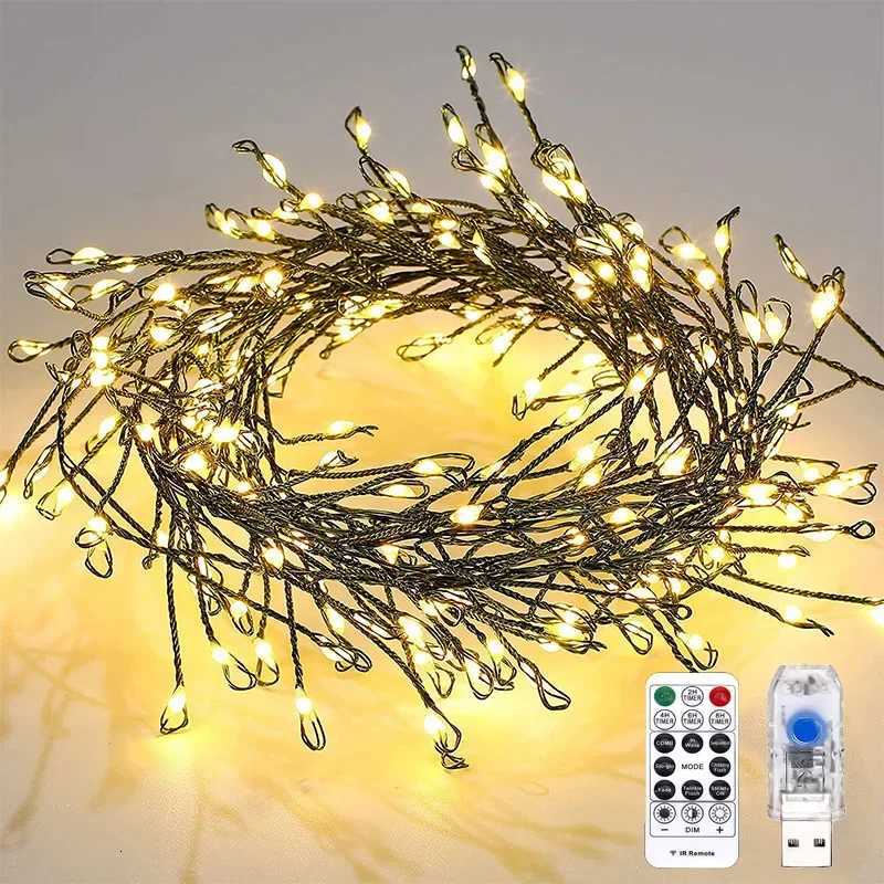 1M 2M 3M 5M 10M Copper Wire LED String Fairy Lights Holiday Battery-operated Garland for Christmas Tree Wedding Party Decoration M251113