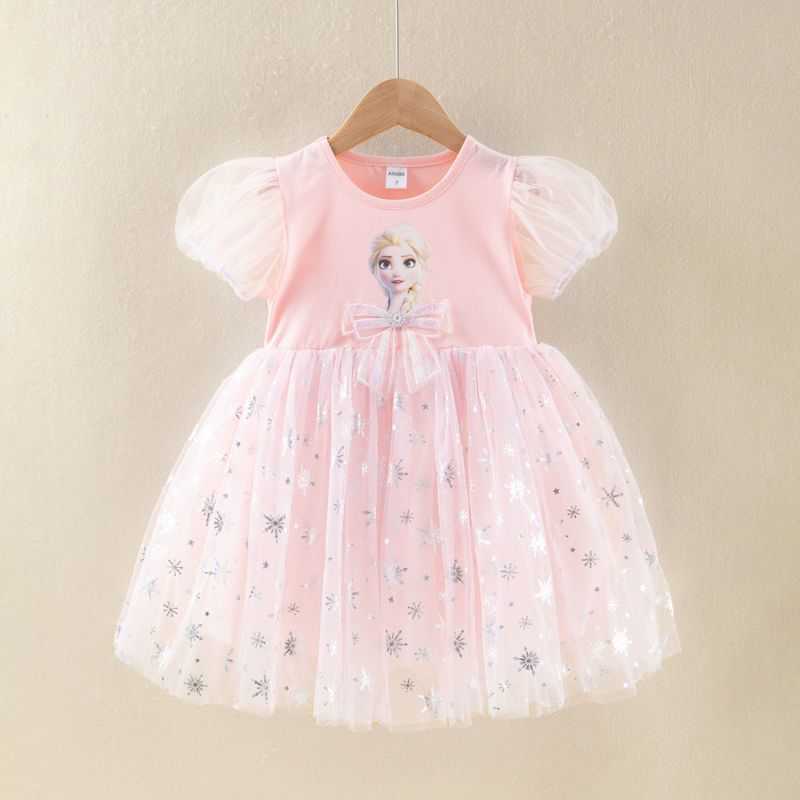 Girl's Dresses Girls Princess Skirt Summer New Collection Sweet Puffy Skirt for Childrens Childrens Mesh Dress Y250307G69X