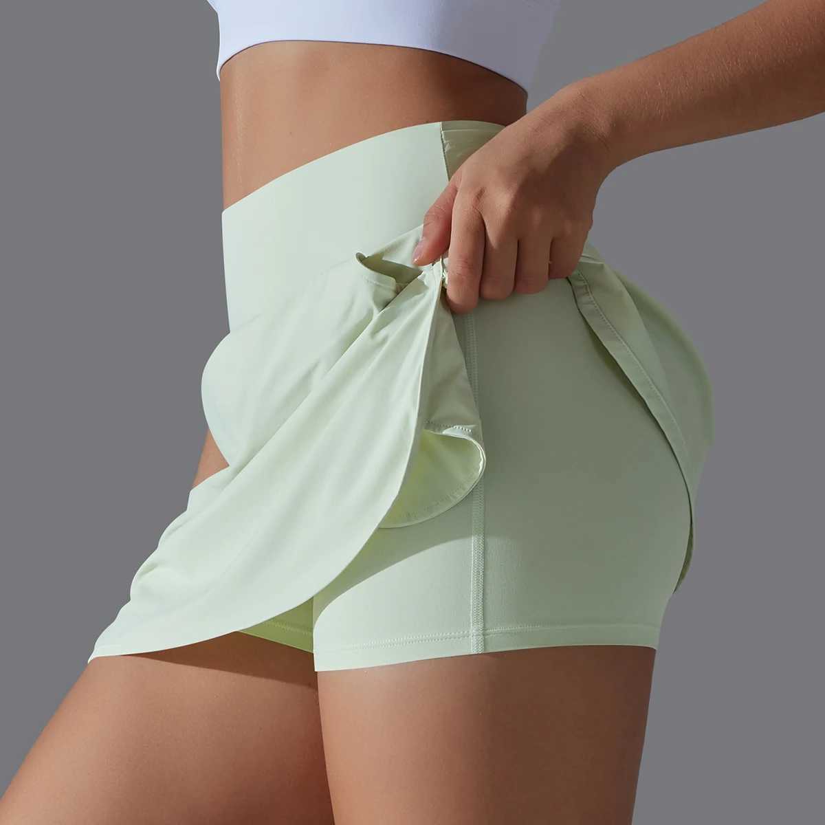 Outdoor sports yoga skiing badminton tennis high waist breathable sweat sports yoga fitness Y250412