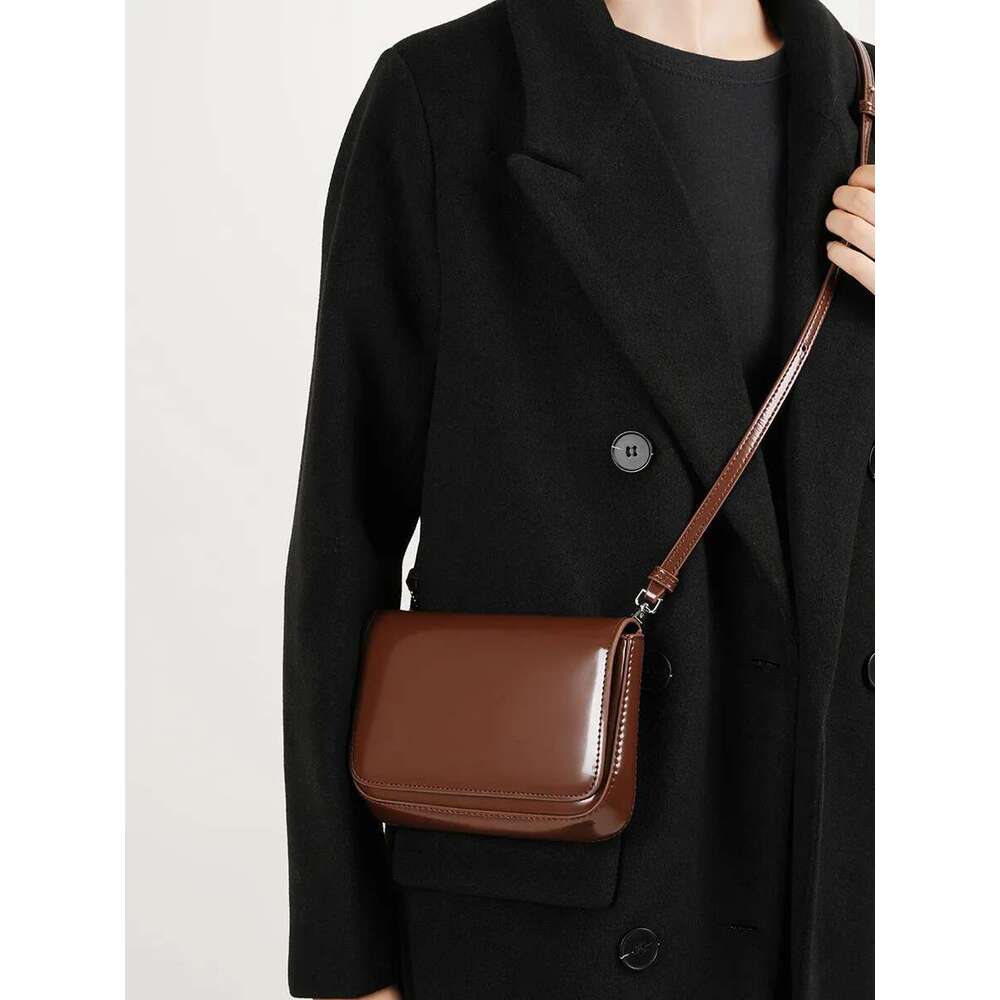 Genuine Leather Women Small Square Retro Handbags High Quality Ladies Phone Bag Solid Color Shoulder Messenger Bags