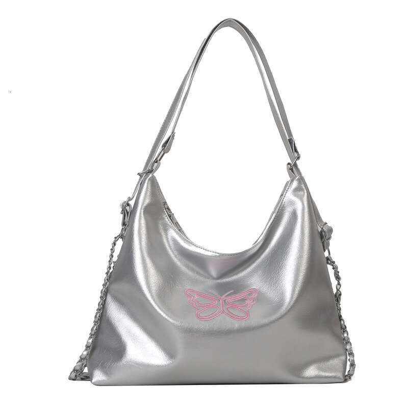 Soft faced fashionable and simple temperament single 2023 internet celebrity double shoulder armpit for women stylish tote bag trend