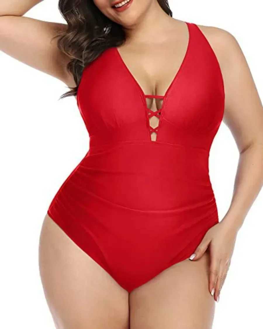 Plus Size 4XL 5XL Sexy One Piece Tankini Swimwear Women Slim Fit Monokini Swimsuit Push Up Bathing Suit High Waist Bodysuit 2025W251113