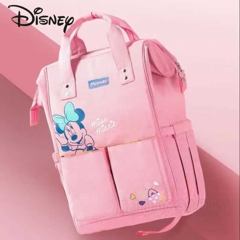 Disney Mickey New Diaper Bag Backpack Luxury Brand Original Baby Diaper Bag Backpack Cartoon Baby Diaper Bag MultifunctionalXJ250412