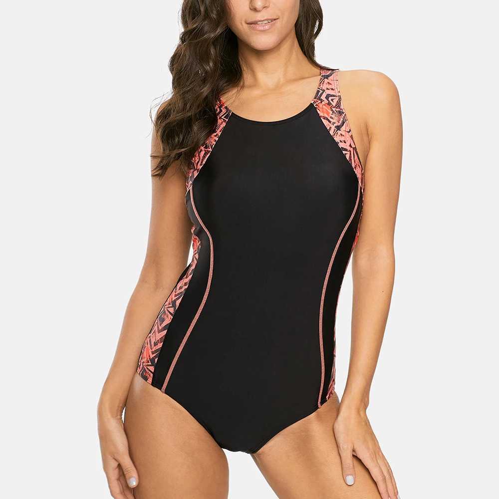 Anfilia Women One-piece Sports Swimsuit Ladies Sports Swimwear Backless Beach Wear Bathing Suits Monokini BikiniW251113