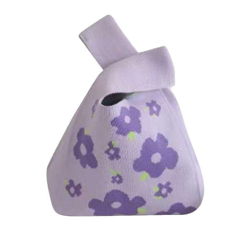 Color blocking jacquard bag women 2025 new handbag for girls, niche knitted handbag, fashionable and casual