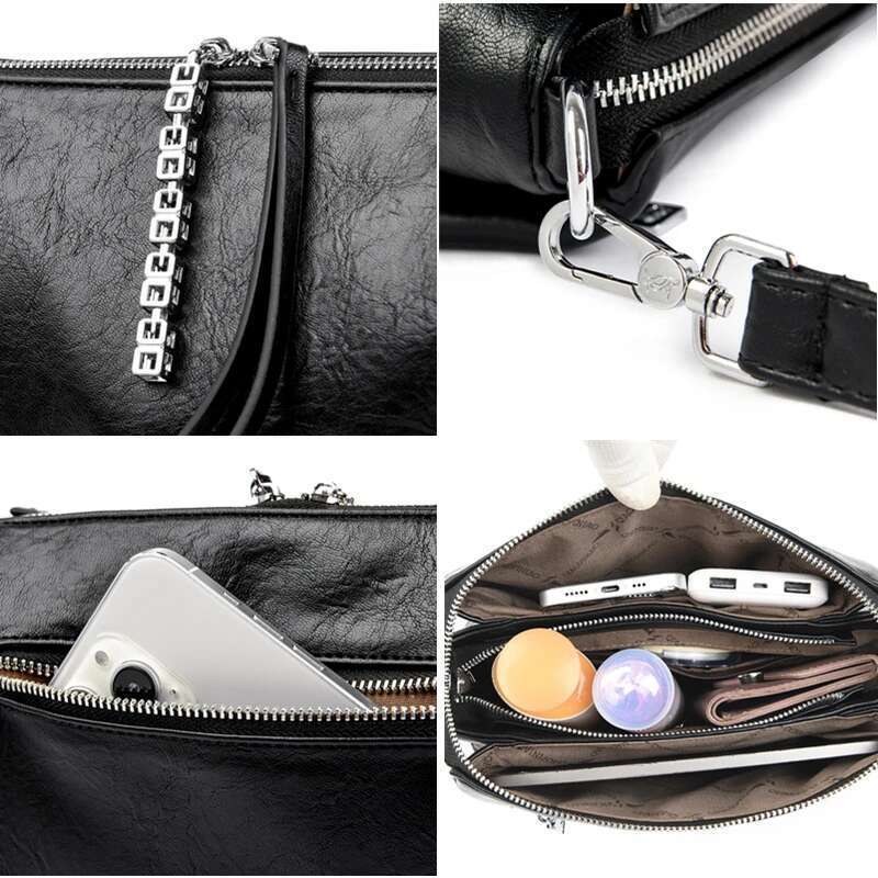 Fashion Handbag High Quality Leather Shoulder Crossbody Bag Women Messenger Bags Female Large Capacity Bags A Main