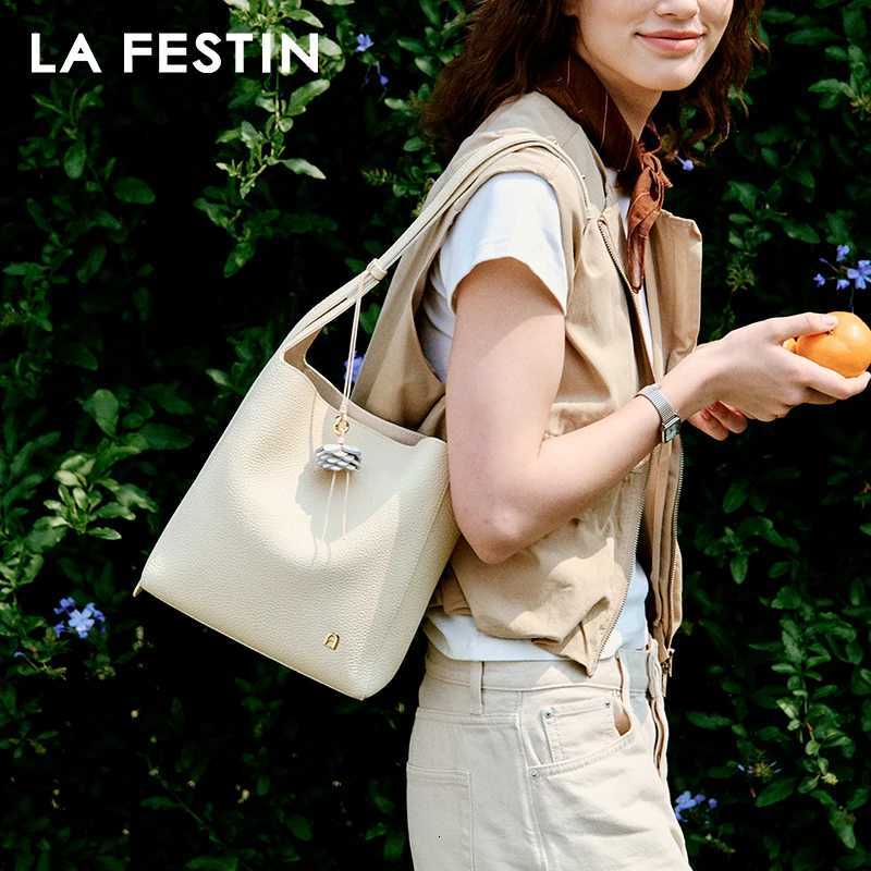LA FESTIN Original Shoulder Bag 2025 New Bucket Bag Large Handbag Women Bags FAshion Crossbody BagW251112