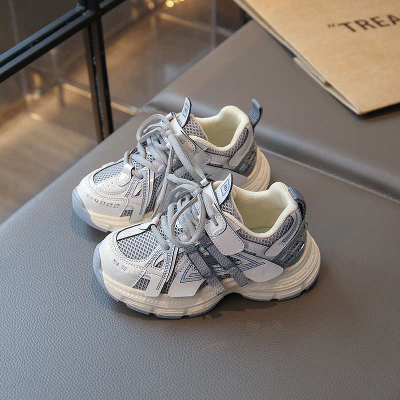 Kids Running Shoes Toddler Design Shoes for Girl Boy Children Sport Chunky Sneakers Trainers Walkfashion Youth Sneaker Kid Shoe Sizes 26 - 37 W1233