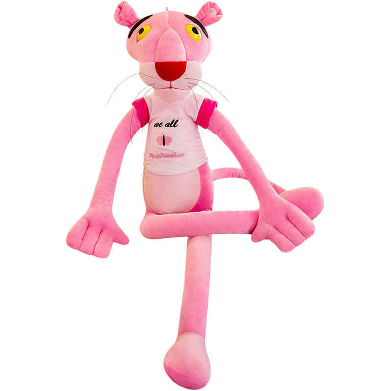Pink Panther Doll Plush Toy Pink Naughty Panther Pillow Sleeping Gift for Girls Y2504120Q15