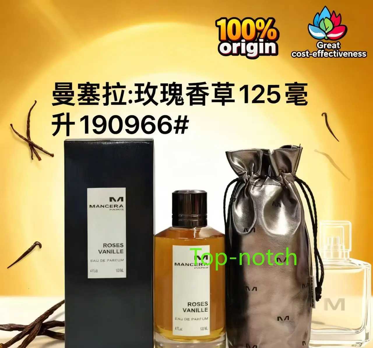 Hot-selling Mancera Purple/Blood/Ebony/Greedy Rose/Jasmine/Soft Vanilla 120ml Lasting Fragrance Men and Women Oriental FragranceT251113