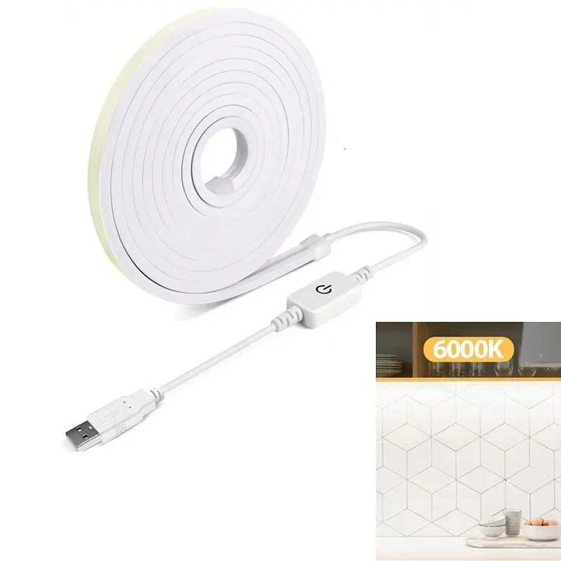 Touch Sensor Neon LED Strips USB 5V Dimmable 120LED/M DIY Home Decor Flexible Tape Neon Signs Belt Waterproof Lighting Lamp W251112