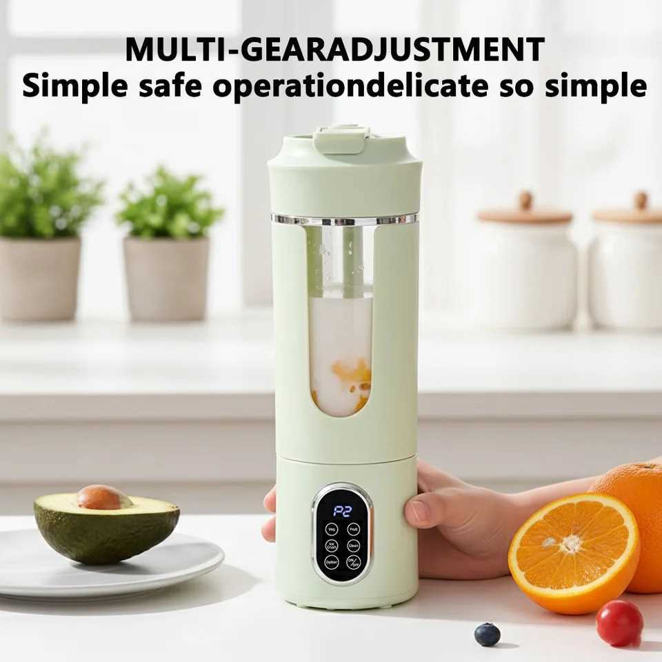 New 530ml Portable Juicer Wireless USB Charging Mini Juicer Crushed Ice Electric Juicing 12 Blade Fresh Juice Blender C251113