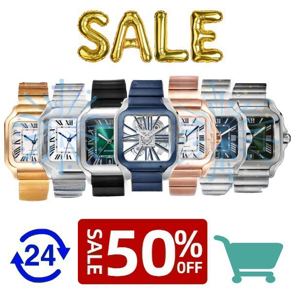 Mens Women Square Watch 22/27 35/40mm Watch Luxury Watch Couple Watch Automatic Mechanical Movement Stainless Steel Waterproof Super Bright Night Light Belt Box