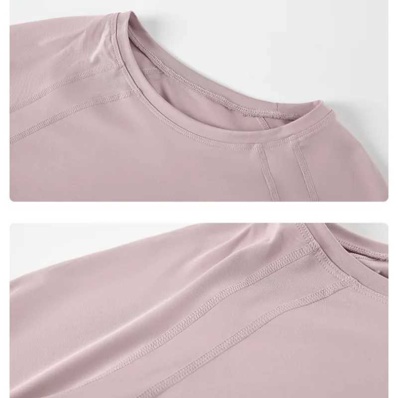 DRUR Women Long Sleeve Yoga Shirt Quick Dry Breathable Workout Top O-Neck Lightweight Pilates Running Tee Activewear Gym Clothes J251112