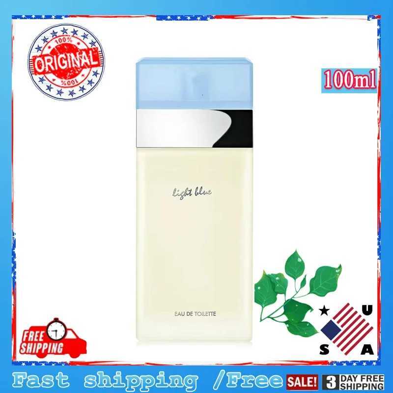 34oz / 100ml Light Blue Eau De Toilette- Unisex Fresh Floral Citrus Perfume Fragrance Light Blue Womens EDTT251113