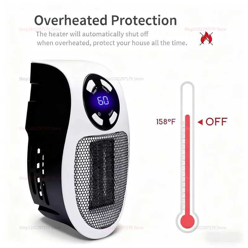 2025 Portable Wall Mounted Electric Heater Winter home/living room use fast warm air compact convenient heating appliance Y251113