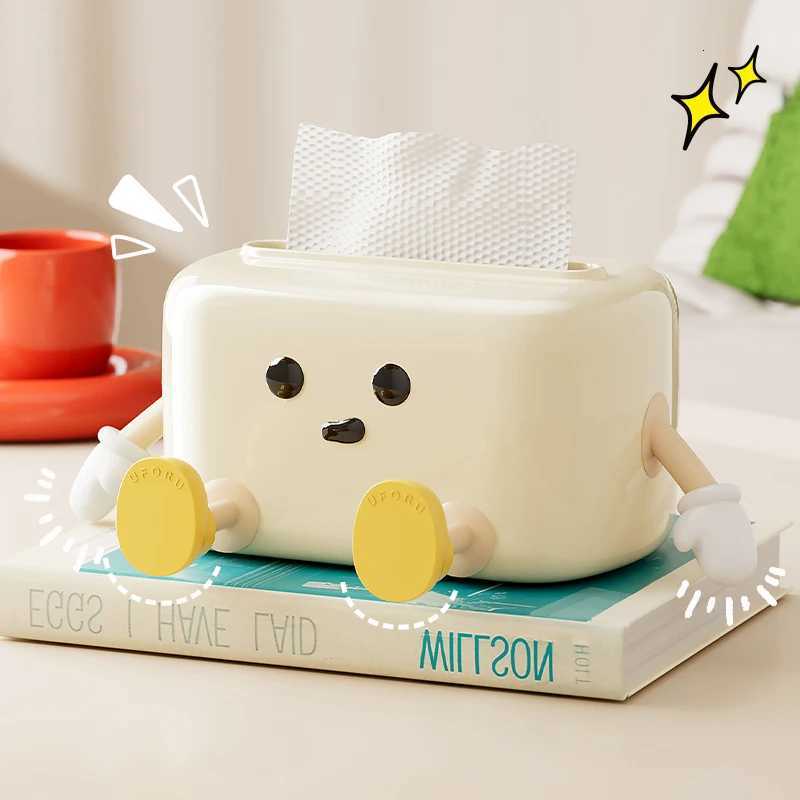 UFORU Desktop cute tissue box household creative living ro bedro decoration creative simple mti-functional paper box Y251112