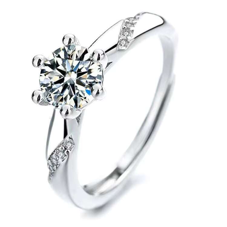 RTS Hop Jewelry Rings 925 Sterling Silver Gold Plated VVS Moissanite Ring Fine Jewelry Rings for Men Women