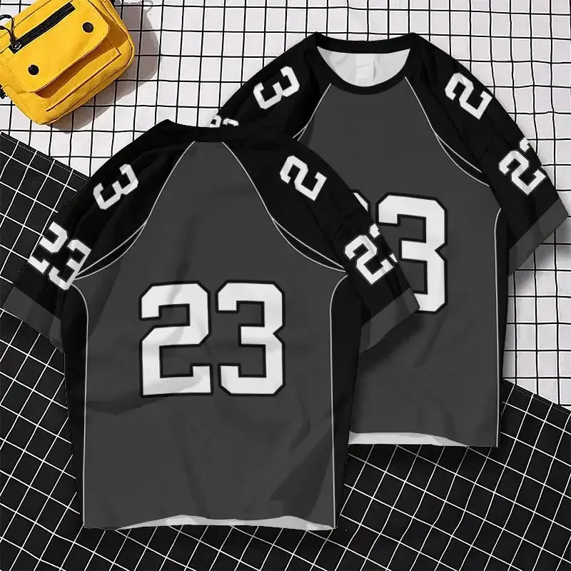 Mens digital printed short sleeved Tshirt basketball breathable top of the line quick drying sweater summer fashion 250408Z