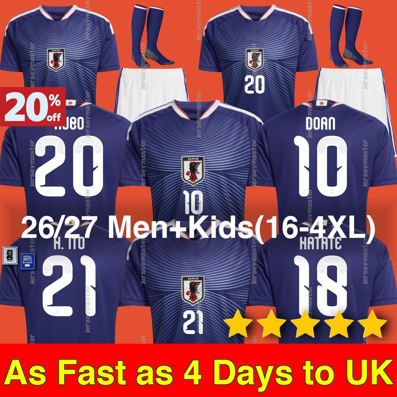 JaPaN Soccer Jerseys jersey foot soccer shirts Futbol maillot shirt kids kits football kit camisetas futbol camiseta de AYASE K.NAKAMURA MINAMINO OGAWA KAMADA 4XL