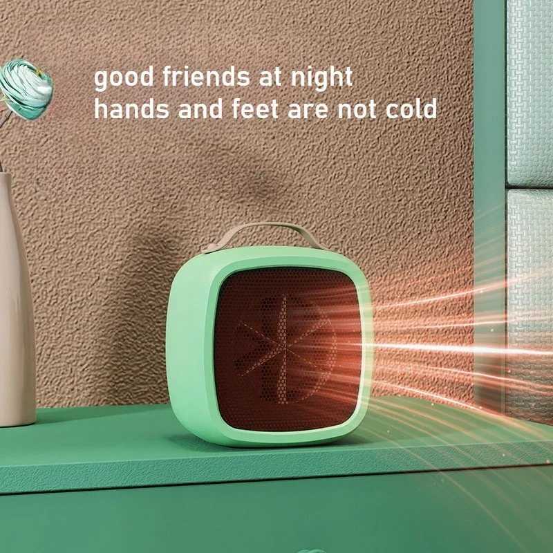 Hand Warmers Portable Electric Mini Heater USB Rechargeable 500W Fast Heating Warm Air Heater Warmer Fan for Office Bedroom Y251113