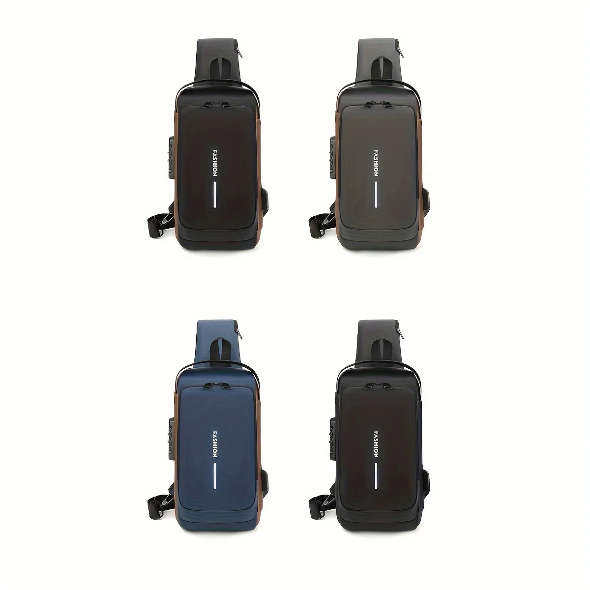 Password Lock AntiTheft Mens Bag Chest Casual Sports Small Backpack Shoulder Crossbody Motorcycle 251112
