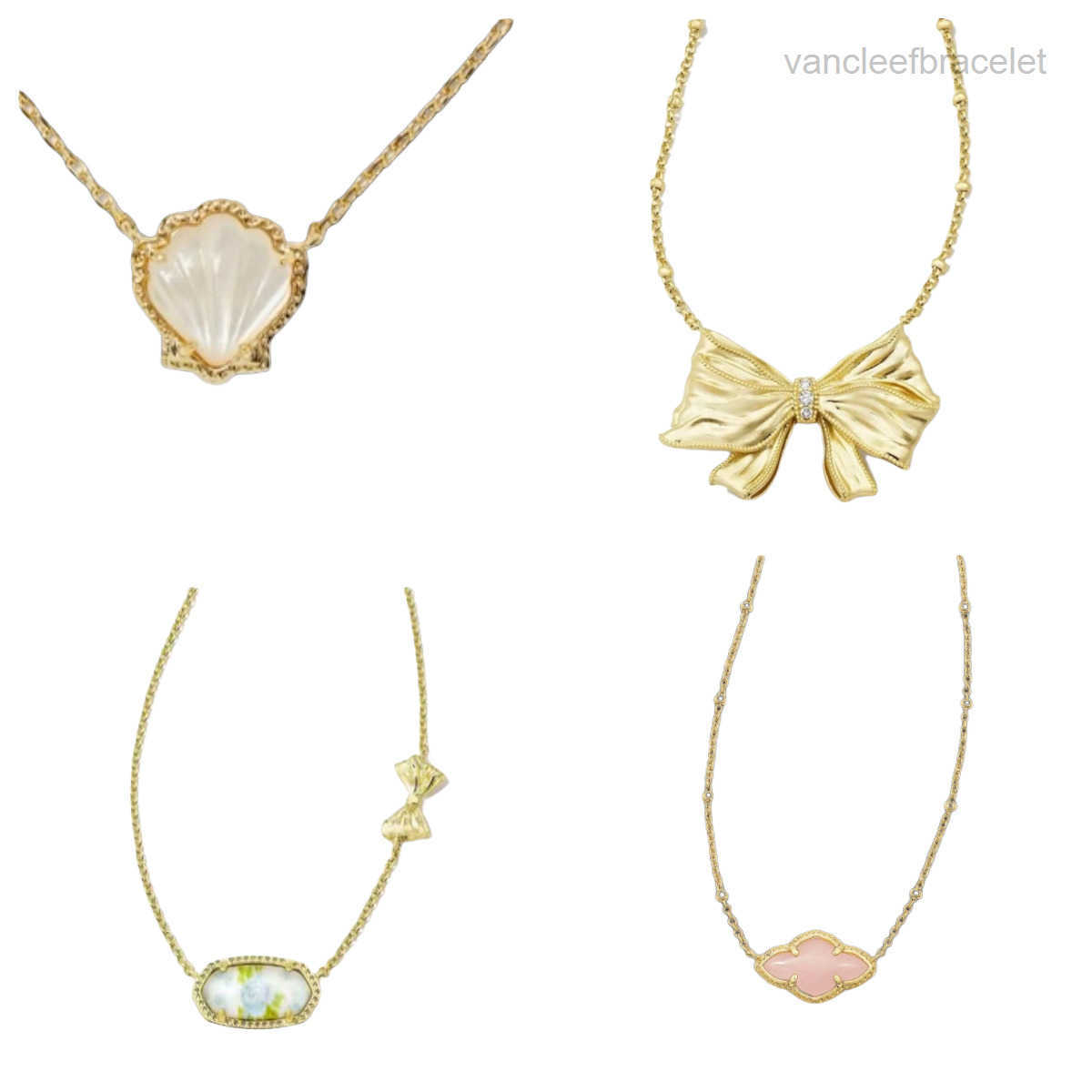 pendant Women necklaces cute designer necklaces love shack fancy bow simple lovely lady plated gold necklace delicate party luxury jewelry ha06