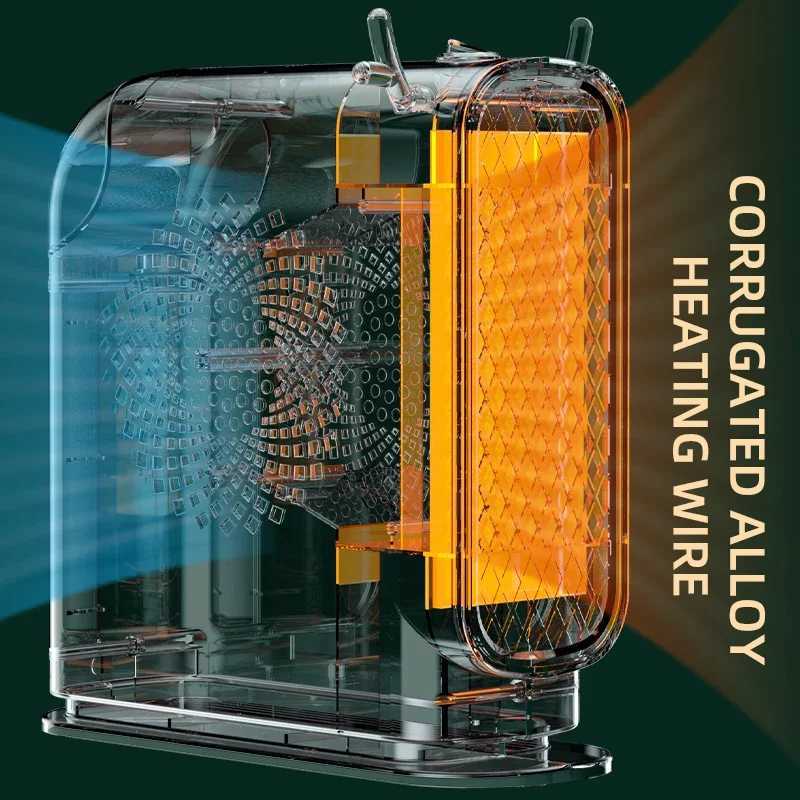 Electric Heater Fans Portable Desktop Low Consumption Heating for Home Office Hand Foot Warmer Machine for Winter 500W Y251113