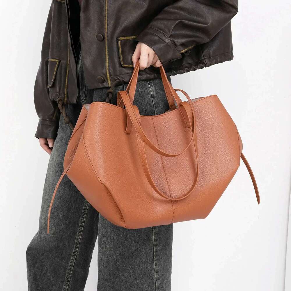 Vintage Shoulder PU Leather Tote Chic Large Handbag Casual Travel Women's Grocery Bags Designer Underarm Bag