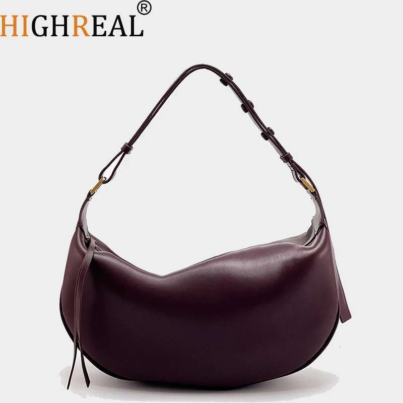 New Crescent Armpit Bag For Women Large Capacity Shoulder PU Leather Crossbody Bags Trendy Purs Dumpg