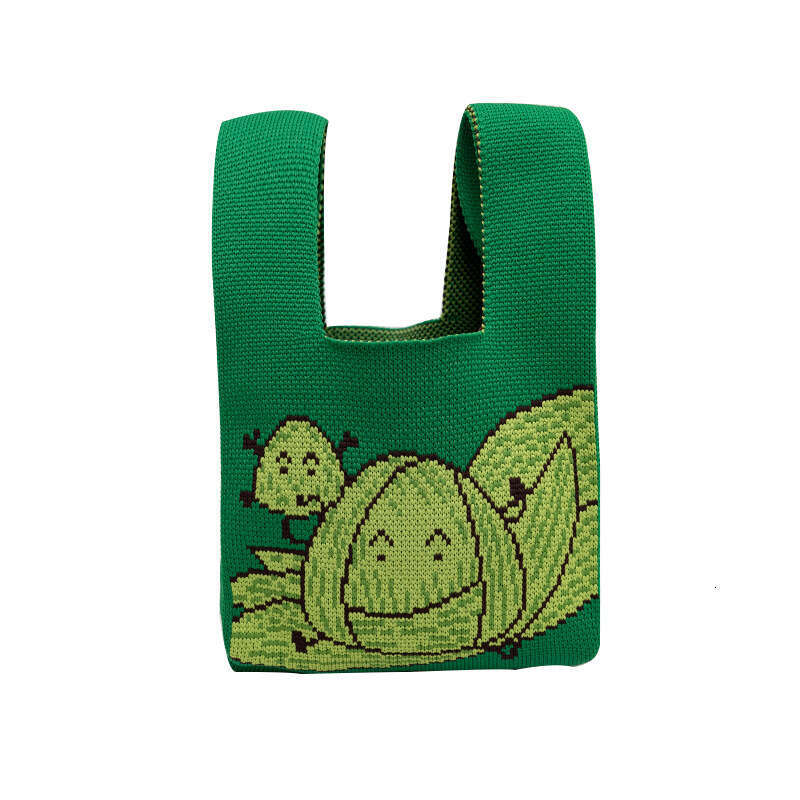 Knitted Dragon Boat Festival cartoon gift bag, fashionable and niche handbag pattern